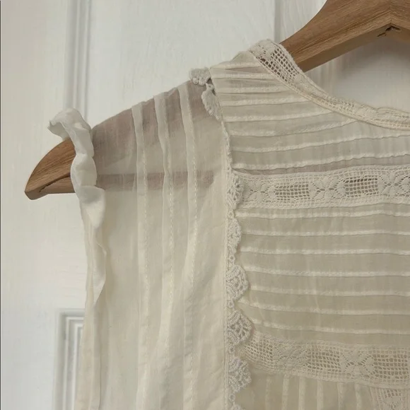 Free People Cream Mini Dress - Picture 6 of 9